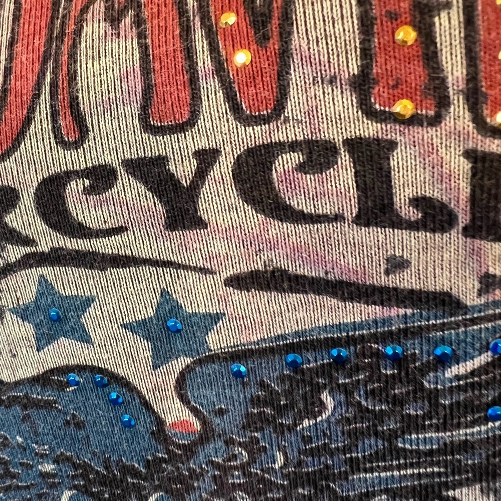 Harley Davidson Embellished Top - Picture 2 of 4